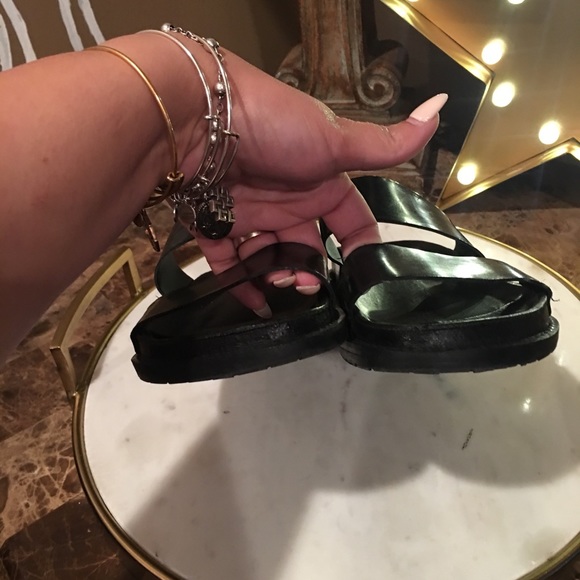 Zara Woman Black Slide Sandals Size 37 Rare - Picture 3 of 7